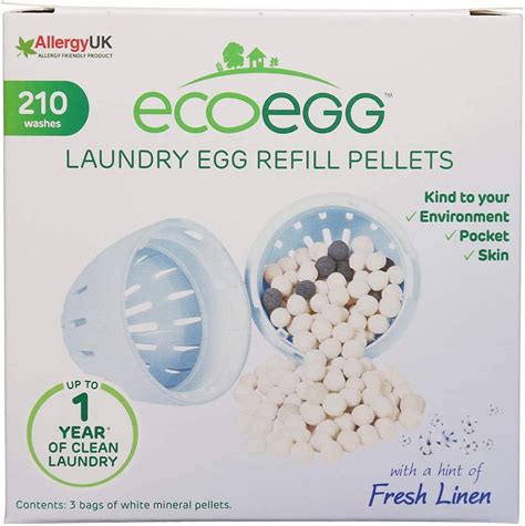 Ecoegg Laundry Egg Refill Pellets (210 Washes) - Fresh Linen - FoodWrite