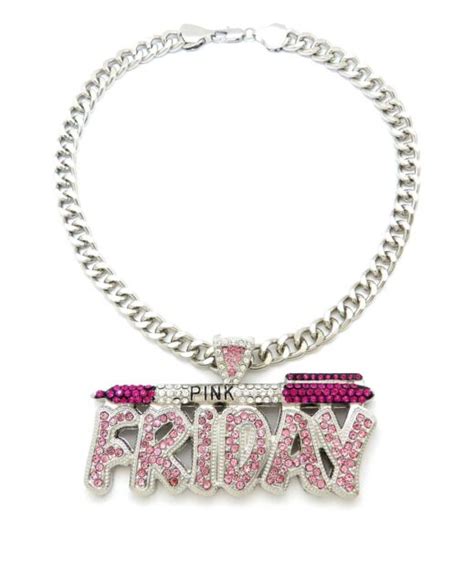 Nicki Minaj Pink Friday Pendant With 9mm 18" Cuban Link Chain Necklace | eBay