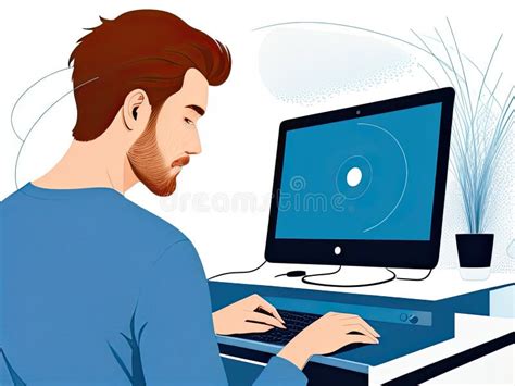 Designer Utilizing Modern Computer Technology Stock Image - Image of person, business: 271482613