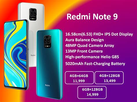 Redmi Note 9 Specs