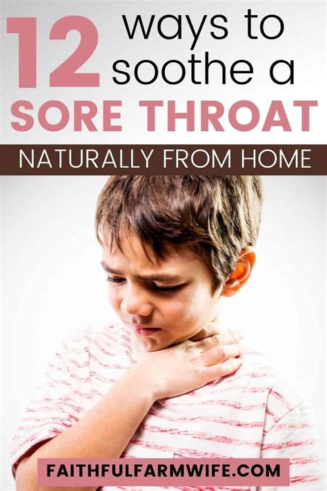 12 Simple & Effective Natural Sore Throat Remedies | Sore throat ...