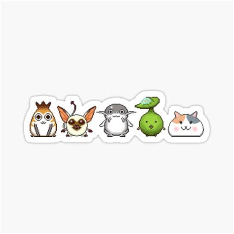 "FFXIV Pixel Minions Fantasy" Sticker for Sale by ArtsySpriggan | Redbubble