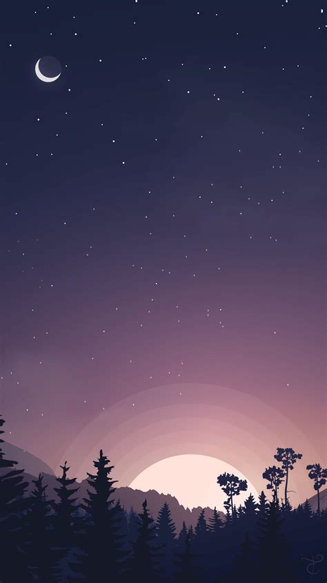 Night Minimalist Wallpapers - Wallpaper Cave