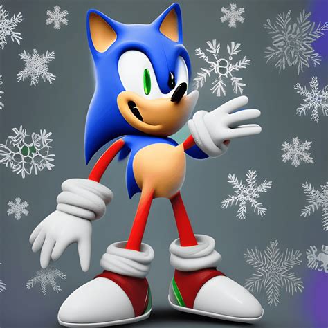 Sonic Hedgehog Christmas Graphic · Creative Fabrica