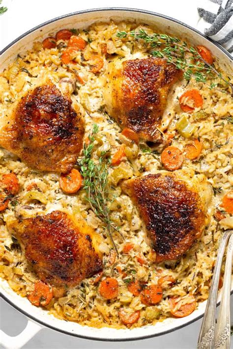 The Best Chicken Rice Casserole Recipe - NO CONDENSED SOUP - Midwest Foodie