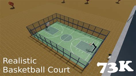 A Basketball Court in BLOXBURG? Intermediate Tutorial: - YouTube