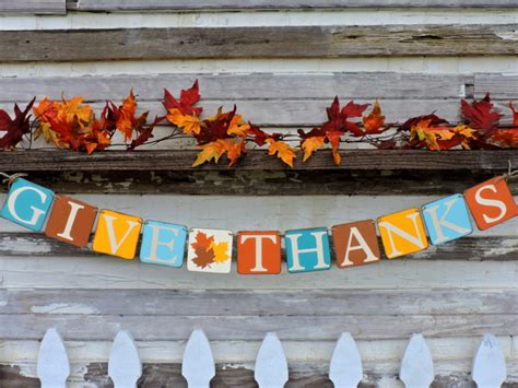 Give Thanks Banner Give Thanks Sign. Thanksgiving Banner - Etsy