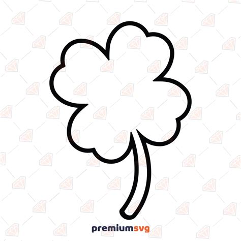 4 Leaf Clover Outline SVG, Lucky Clover SVG Vector Files | Descubra os segredos da casa de ...