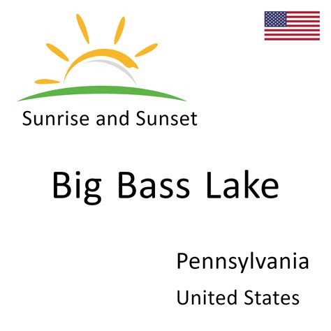 Sunrise and Sunset Times in Big Bass Lake, Pennsylvania, United States