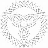Simple Celtic Knot Border Sketch Coloring Page sketch template