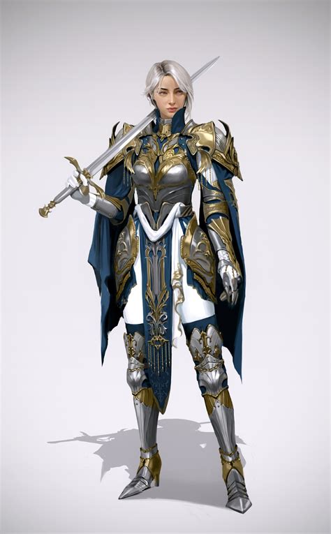 ArtStation - female knight concept art