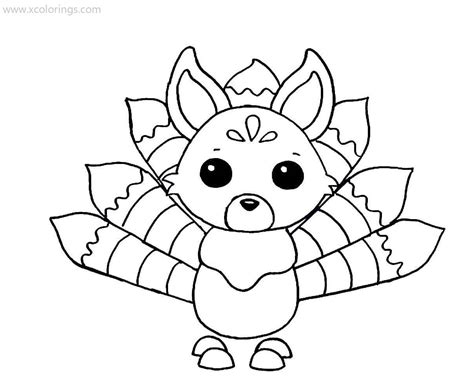 Roblox Adopt Me Coloring Pages Kitsune - XColorings.com