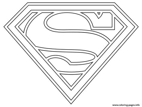 Supergirl Logo Coloring page Printable