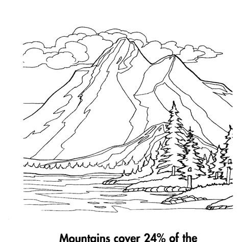 Mountains Coloring Pages - Coloring Pages