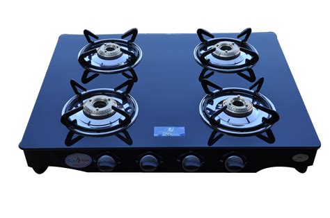 4 Burner Glass Top Gas Stove