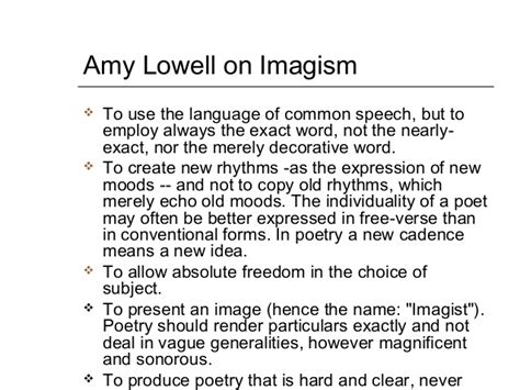 English Literature : What is Imagism in Poetry