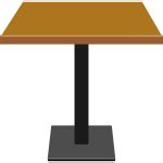 Vector clip art of isometric desk left front view with book | Free SVG