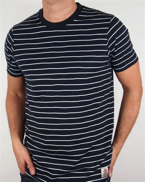 Franklin And Marshall Striped T-shirt Navy/White ,mens,tee