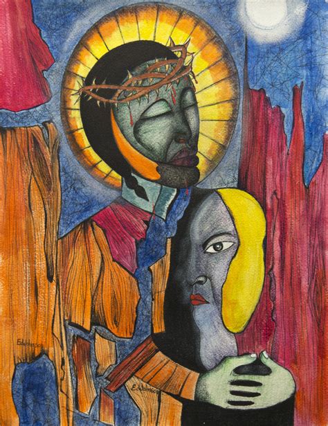 Jesus and His Disciple | Art Print by Ed Johnson | ArtLifting