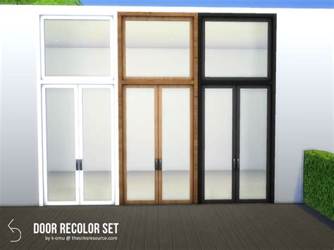 The Sims Resource - Modern Door Recolor Set