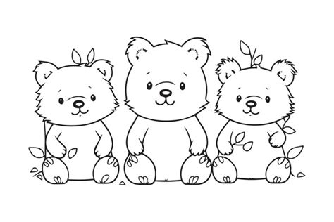 Preschool Children Clipart Black And White Bear