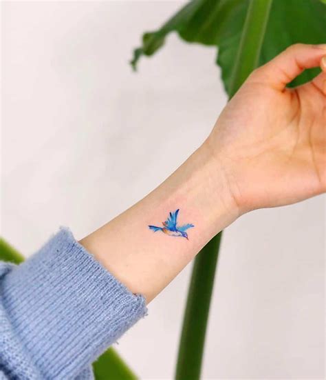 small bluebird tattoo design - baseballplayerlivesinvan