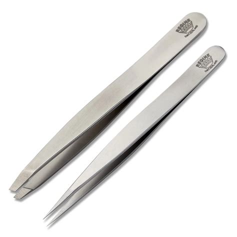 Buy Stainless Steel Slant & Splinter Tweezer Combo | Regine Tweezers