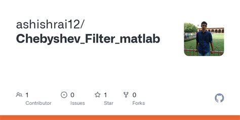 GitHub - ashishrai12/Chebyshev_Filter_matlab