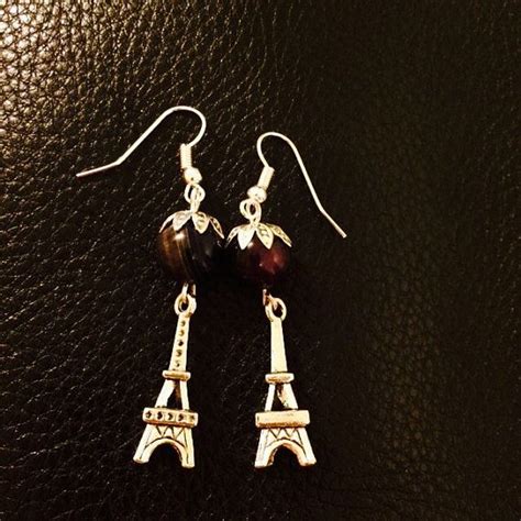 Eiffel tower earrings | Earrings, Jewelry creation, Drop earrings