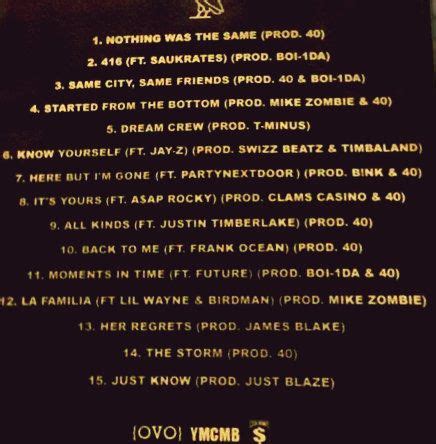 Drake New Album Tracklist - diseasehome