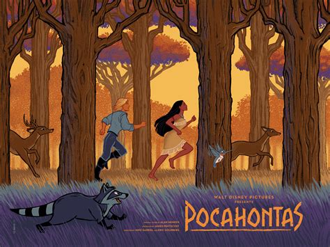 Pocahontas movie poster giclee print by C.A. Martin