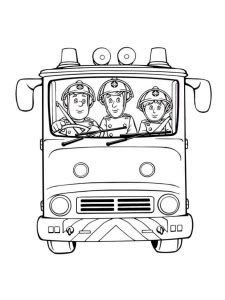 Preschool Fireman Coloring Pages