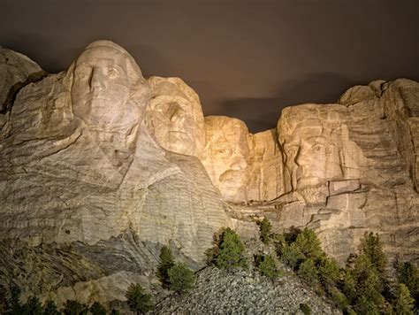 Night lighting at Mt. Rushmore, South Dakota | Cline River P… | Flickr