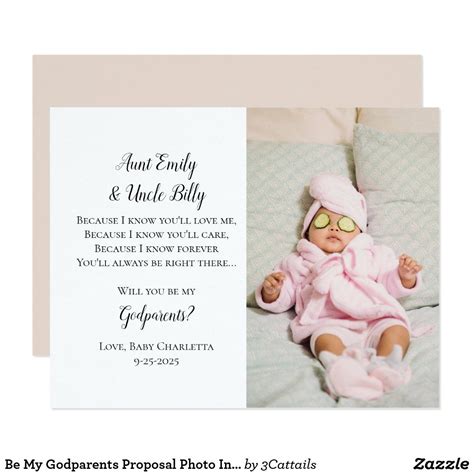 Godparent Invitation Template Free