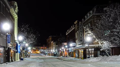 Winter Night on Main Street; Waterville, Maine | Going back … | Flickr