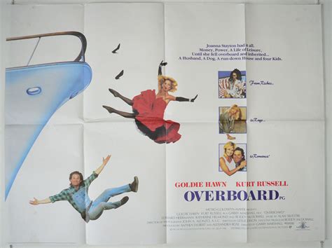 OVERBOARD (1988) Original Cinema Quad Movie Poster - Goldie Hawn, Kurt Russell