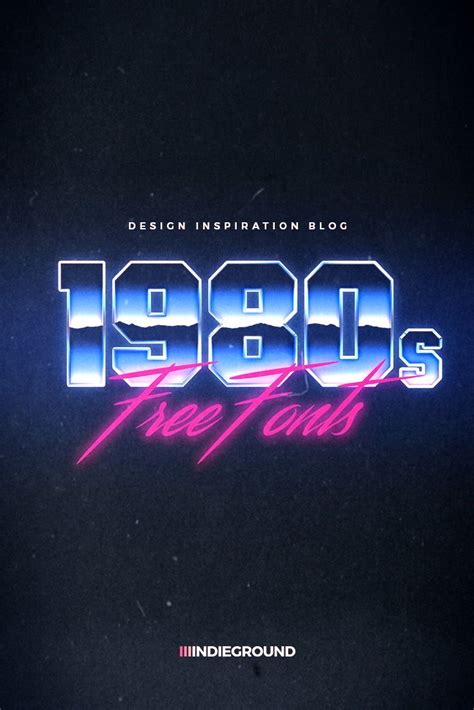 10 Tubular 80's Free Fonts You Need To Have - Indieground Design ...