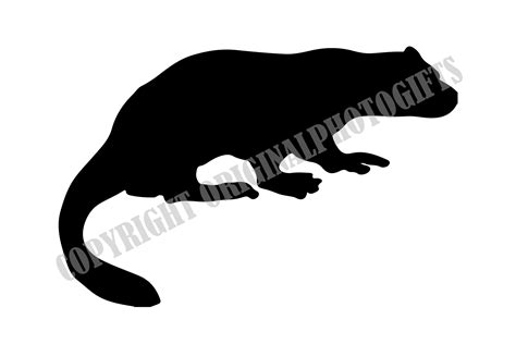 Otter 5 Otter Svg Otter Silhouette Otter Png Otter Pdf - Etsy