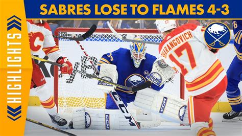 Calgary Flames Beat the Sabres 4-3 | Full-Highlights - YouTube