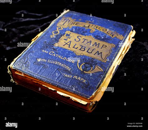 Vintage stamp album Stock Photo - Alamy