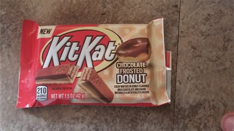 Kit Kat Chocolate Frosted Donut Taste Test - YouTube