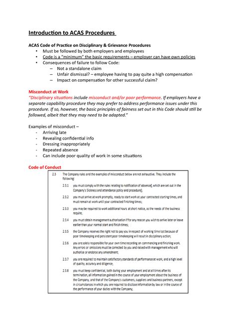 Introduction to ACAS Procedures - If employers have a separate capability procedure they may ...