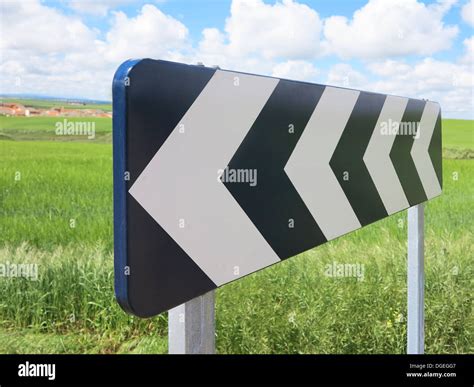 Traffic signal, black and white arrow Stock Photo - Alamy