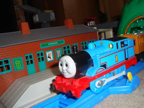 Thomas the Tank Engine Train Set - Cranky, Bulstrode, James - Tomy ...