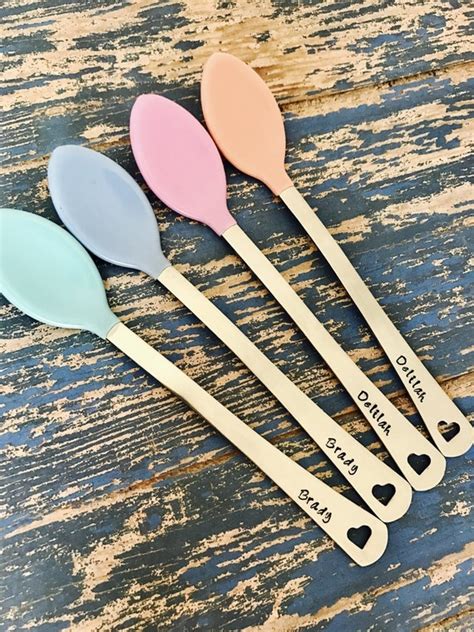 Hand Stamped Custom Baby Spoons Personalized with Names or