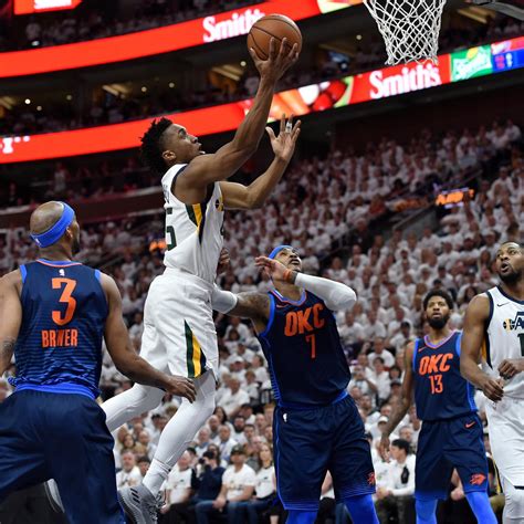 Donovan Mitchell, Jazz Blow Out Russell Westbrook, Thunder in Emotional Game 4 | News, Scores ...