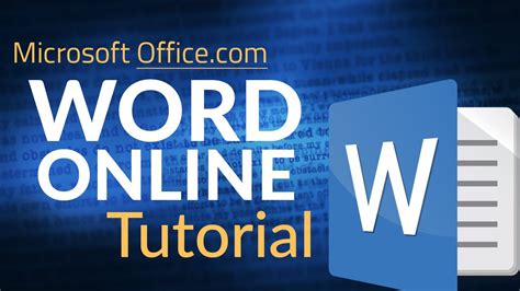 Microsoft Word Online Tutorial - YouTube