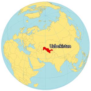 Uzbekistan Map - Cities and Roads - GIS Geography