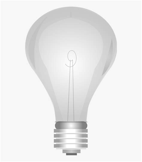 Lightbulb Grayscale Png - Light Bulb On And Off, Transparent Png - kindpng