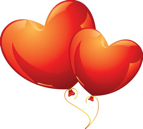 Heart balloon PNG image, free download, heart balloons